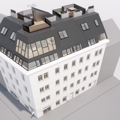 Frauengasse, LCB-Planung Gmbh, Rendering - Vogelperspektive