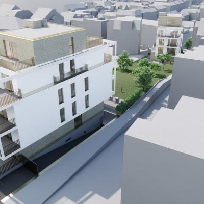 Peter-Jordan-Straße, Rendering - Vogelperspektive von Peter-Jordan-Straße – LCB Planung GmbH.