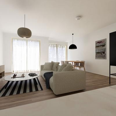 Lienfeldergasse, LCB-Planung GmbH, Rendering - Innenansicht Wohnung
