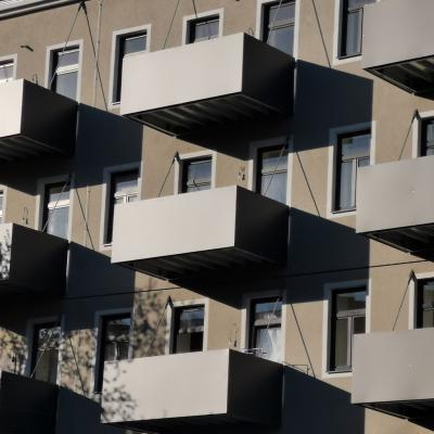 Traisengasse, Ansicht - Neuer privater Freiraum für die Wohneinheitene – LCB Planung GmbH.